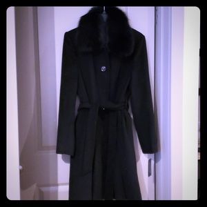 Black wool coat